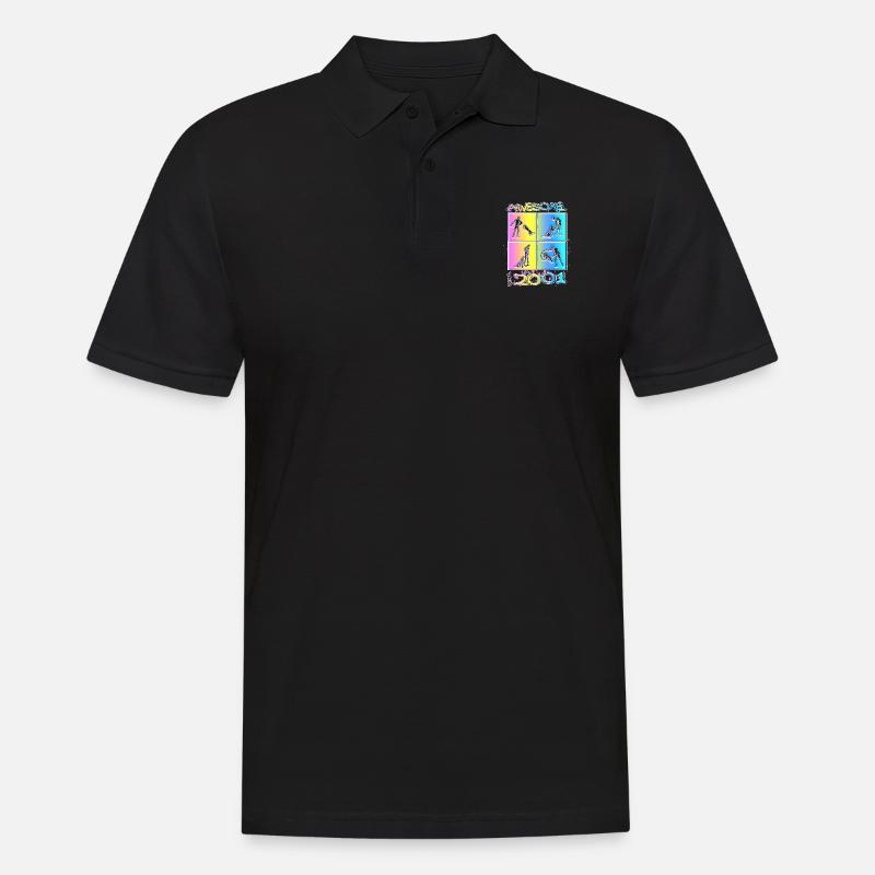 Awesome since 2001. Agility, Hundetraining - Männer Poloshirt - Schwarz