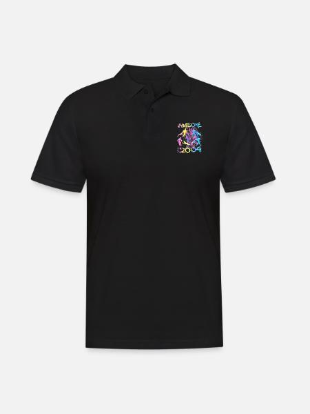 Awesome since 2004. Agility, Hundetraining - Men's Polo Shirt - black