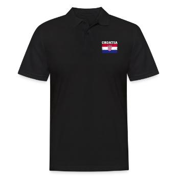 Vintage Croatie - Polo Homme - noir - Devant - Kai (181cm)