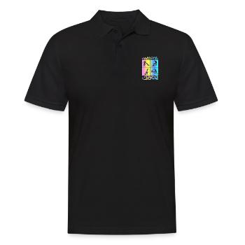 Awesome since 2009. Agility, Hundetraining - Männer Poloshirt - Schwarz - Vorne - Kai (181cm)