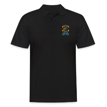 Awesome since 1997. Angel, Angler Geburtstag - Männer Poloshirt - Schwarz - Vorne - Kai (181cm)