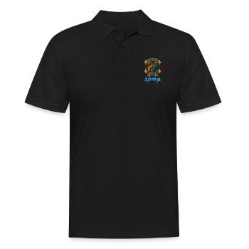 Awesome since 1984. Angel, Angler Geburtstag - Männer Poloshirt - Schwarz - Vorne - Kai (181cm)
