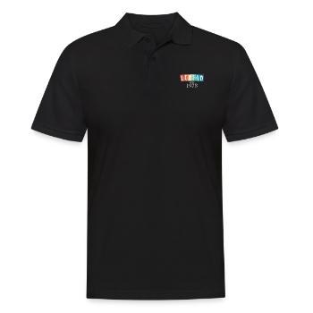 Geburtstag eine Legende wurde 1973 geboren - Männer Poloshirt - Schwarz - Vorne - Kai (181cm)