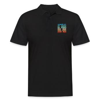Legendär seit 20 Jahre alt 20. Geburtstag Frauen - Männer Poloshirt - Schwarz - Vorne - Kai (181cm)