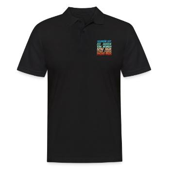 Legendär seit 88 Jahre alt 88. Geburtstag Frauen - Männer Poloshirt - Schwarz - Vorne - Kai (181cm)