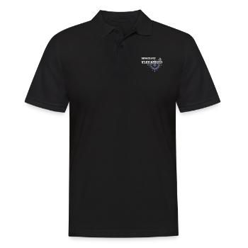 Heimathafen Wilhelmshafen Hafenarbeiter - Männer Poloshirt - Schwarz - Vorne - Kai (181cm)