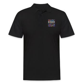Neuroscience - Words - Men's Polo Shirt - black - Front - Kai (181cm)