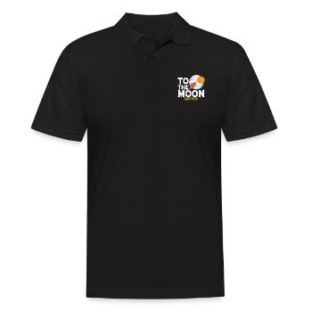 Vers la Lune - Crypto - Polo Homme - noir - Devant - Kai (181cm)