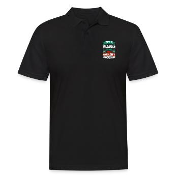 Bulgarie Bulgarie Drapeau bulgare Son Un bulgare - Polo Homme - noir - Devant - Kai (181cm)