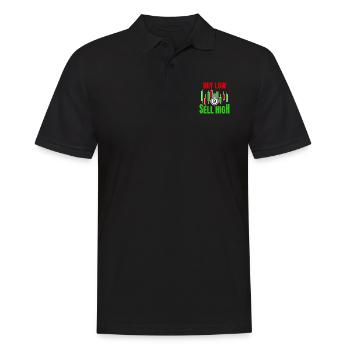 Buy Low Sell High - Men's Polo Shirt - black - Front - Kai (181cm)