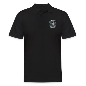 1963 Geburtstag Sprüche Legende - Männer Poloshirt - Schwarz - Vorne - Kai (181cm)