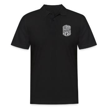 Lokführer Bahn Design I Model Eisenbahn - Männer Poloshirt - Schwarz - Vorne - Kai (181cm)