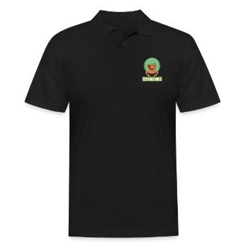 Geckolicious Cute Lizard Gecko Wildlife Animals - Men's Polo Shirt - black - Front - Kai (181cm)