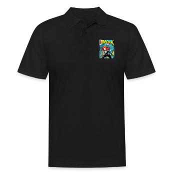 Punkrock - Männer Poloshirt - Schwarz - Vorne - Kai (181cm)