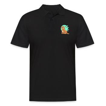 Cockapoo Dog - Men's Polo Shirt - black - Front - Kai (181cm)