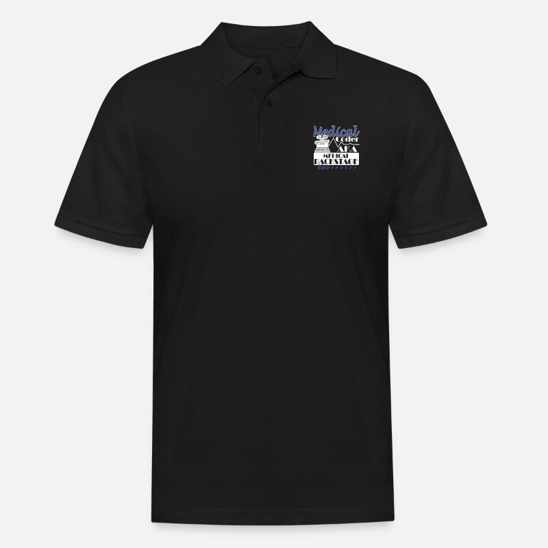 Medizinischer Assistent - Medizinischer Kodierer - Männer Poloshirt - Schwarz