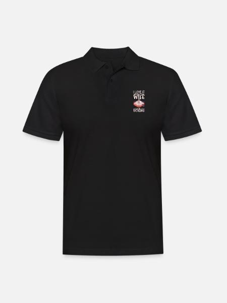 Boxe féminine Boxe féminine Boxeuse féminine - Polo Homme - noir