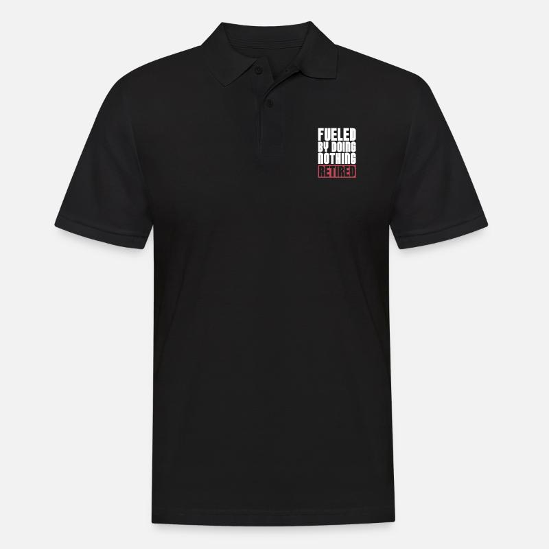 Rentner Rente Cool - Männer Poloshirt - Schwarz