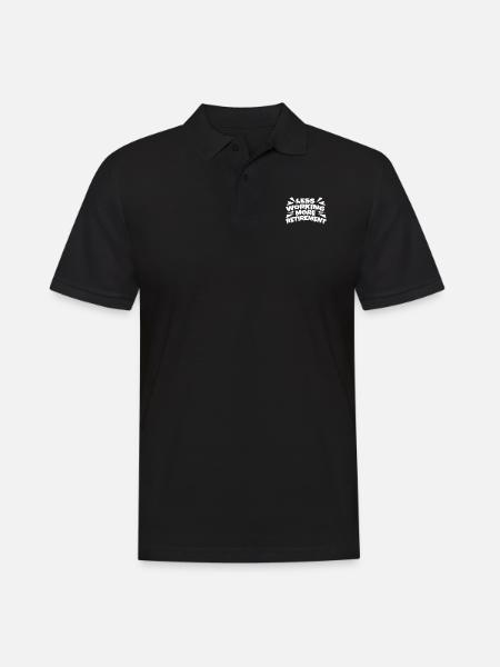 Pension de pensionné - Polo Homme - noir