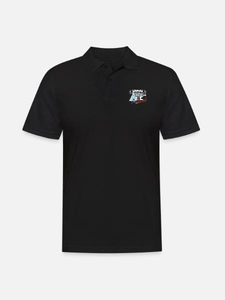 Mysterious enforced disappearances in the Bermuda Triangle - Men's Polo Shirt - black