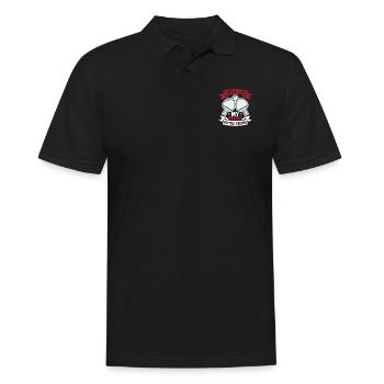 Ich Werde Mein Paddel Die Arbeit Machen Lassen - Männer Poloshirt - Schwarz - Vorne - Kai (181cm)
