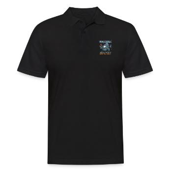 Monkfish fishing underwater in the deep sea - Men's Polo Shirt - black - Front - Kai (181cm)