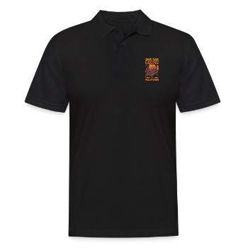 Citrouille effrayante Costume d’Halloween Automne Automne - Polo Homme - noir - Devant - Kai (181cm)