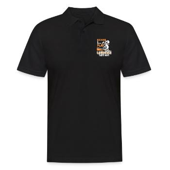 Lacrosse I Play Lacrosse - Men's Polo Shirt - black - Front - Kai (181cm)