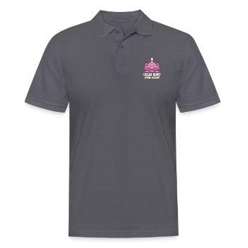 Yoga Mindfulness Practic Meditation Manifestation - Männer Poloshirt - Anthrazit - Vorne - Nico (186cm)
