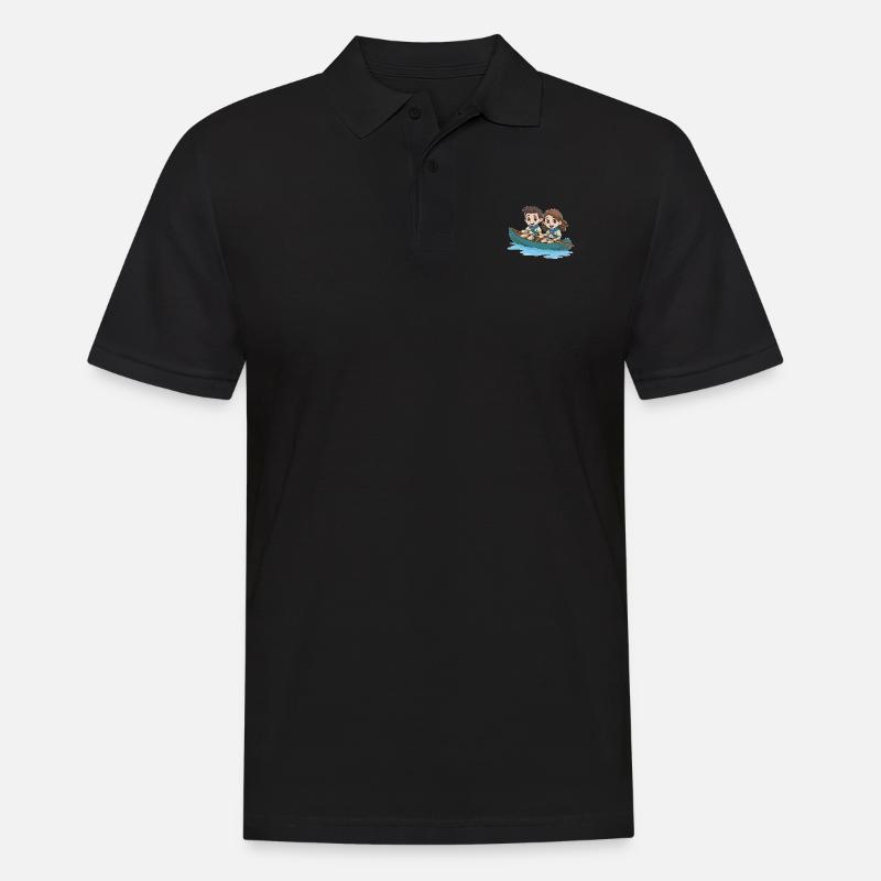Pfadfinder - Männer Poloshirt - Schwarz