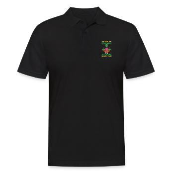 Yoga Mindfulness Practic Meditation Manifestation - Männer Poloshirt - Schwarz - Vorne - Kai (181cm)