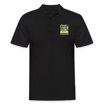 Great Gymnastics Coach Can Change A Life - Men's Polo Shirt - black - Front - Kai (181cm)