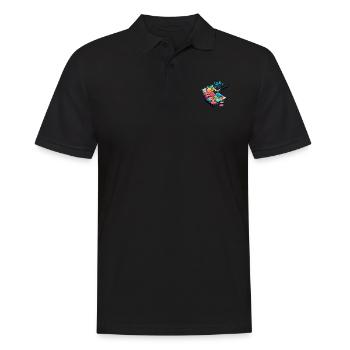 Puzzle Lover Jigzaw Puzzle Board Game Puzzler - Men's Polo Shirt - black - Front - Kai (181cm)