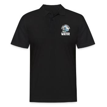 Magnetfischen Detektion Schatzsuche - Männer Poloshirt - Schwarz - Vorne - Kai (181cm)