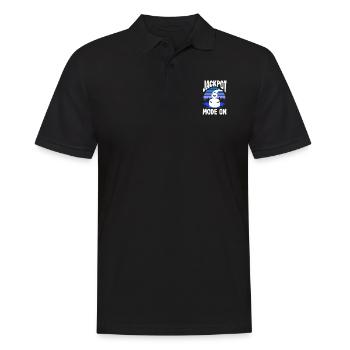Magnetfischen Detektion Schatzsuche - Männer Poloshirt - Schwarz - Vorne - Kai (181cm)