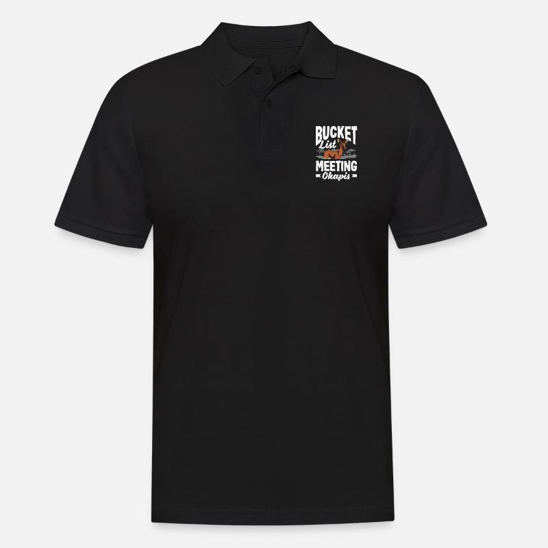 Funny zookeeper okapi lover - Men's Polo Shirt - black