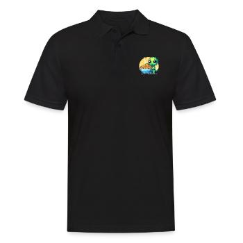 Alien Extraterrestrial Area 51 Ufo Space Geek - Männer Poloshirt - Schwarz - Vorne - Kai (181cm)