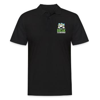I Need A Break From Reality - Men's Polo Shirt - black - Front - Kai (181cm)
