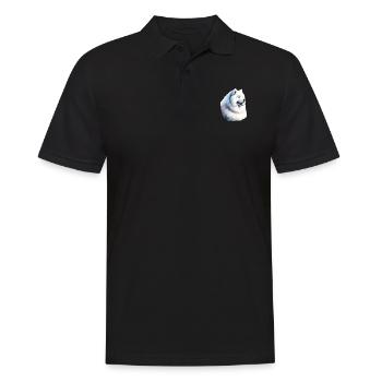 Samoyed Dog Gifts Cute Samoyed Dog Graphic - Men's Polo Shirt - black - Front - Kai (181cm)
