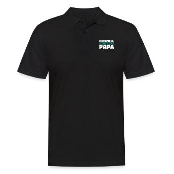 Vater Papa Funniest Dad - Men's Polo Shirt - black - Front - Kai (181cm)