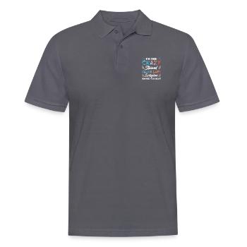 Drôle de vitrail - Polo Homme - charbon - Devant - Nico (186cm)