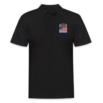 Vétérans américains : le battement de cœur de notre nation - Polo Homme - noir - Devant - Kai (181cm)