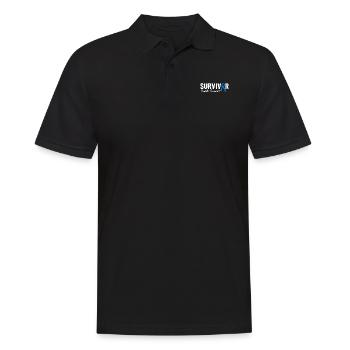 Survivant du diabète Blue Ribbon Pancréas inutile - Polo Homme - noir - Devant - Kai (181cm)