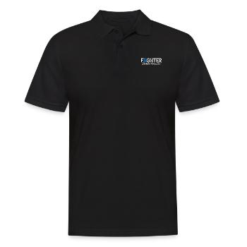 Fighter T1D Warrior Blue Ribbon Nutzlose Bauchspeicheldrüse - Männer Poloshirt - Schwarz - Vorne - Kai (181cm)