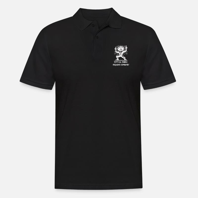 white Mexican - Männer Poloshirt - Schwarz