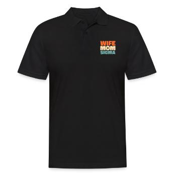 Schwesternschaft Soroitas Sigma Mama - Männer Poloshirt - Schwarz - Vorne - Kai (181cm)