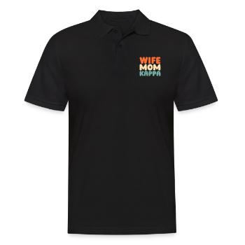 Sorority Soroitas Kappa Mama - Men's Polo Shirt - black - Front - Kai (181cm)