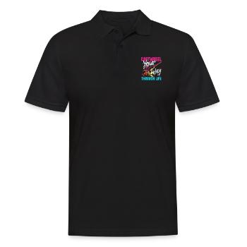 Cool Wheel Stroke Gymnastics Gymnastics - Men's Polo Shirt - black - Front - Kai (181cm)