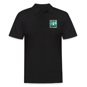 Smudge Sage Feather Spiritual Witchcraft Meditate - Men's Polo Shirt - black - Front - Kai (181cm)