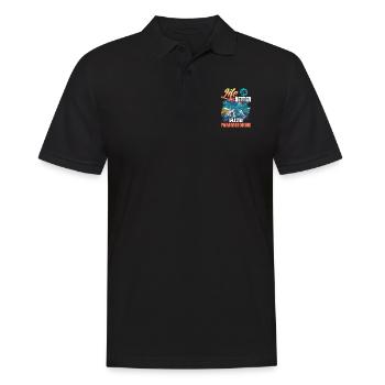 Paramotoring paramotoring - Men's Polo Shirt - black - Front - Kai (181cm)